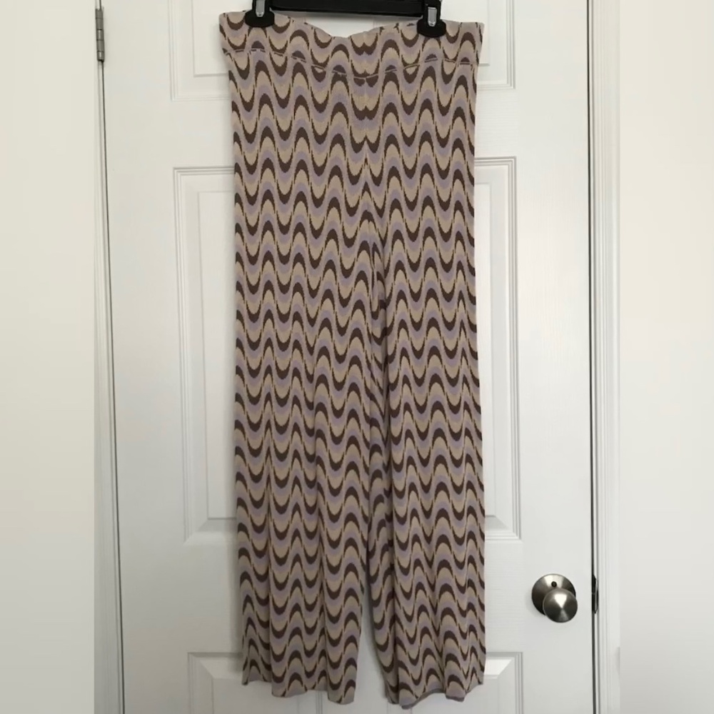 NWOT Cotton On Body Patterned Jumpsuit Pants XL Purple Cream Matching Set